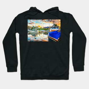 Falmouth Harbor Cape Cod Hoodie